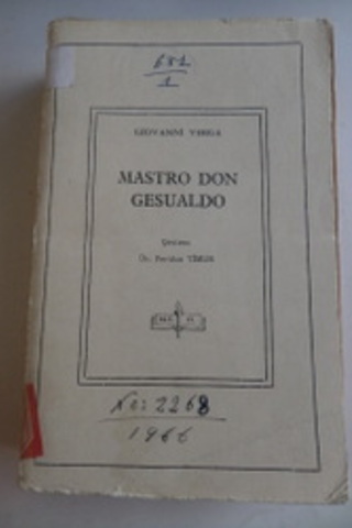 Mastro Don Gesualdo Giovanni Verga