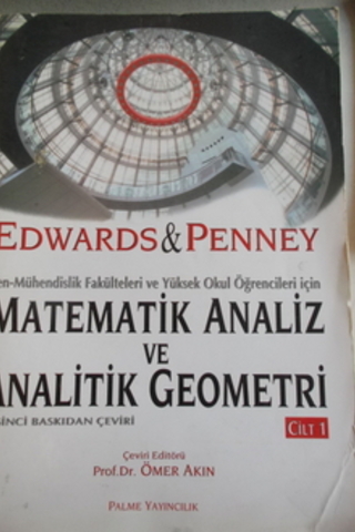 Matematik Analiz ve Analitik Geometri Cilt 1 Edwards