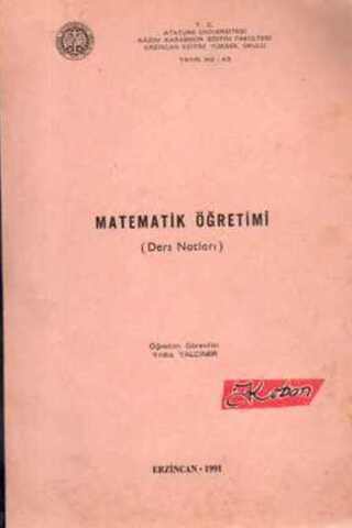 Matematik Öğretimi ( Ders Notları )