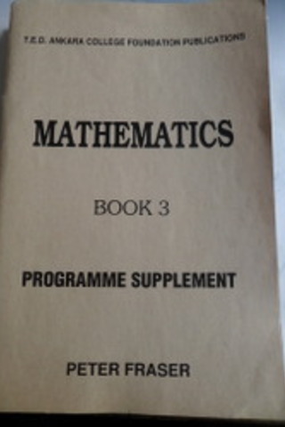 Mathematics Book 3 - Programme Supplement Peter Fraser