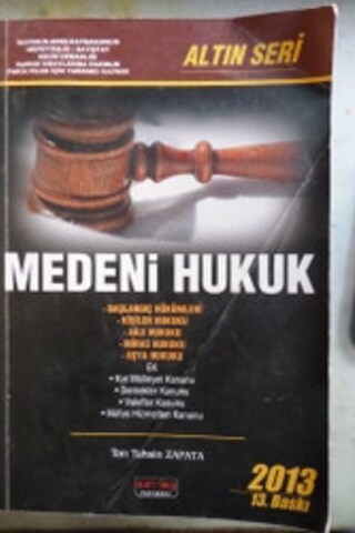 Medeni Hukuk Tan Tahsin Zapata