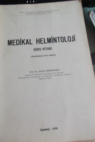 Medikal Helmintoloji Ahmet Merdivenci