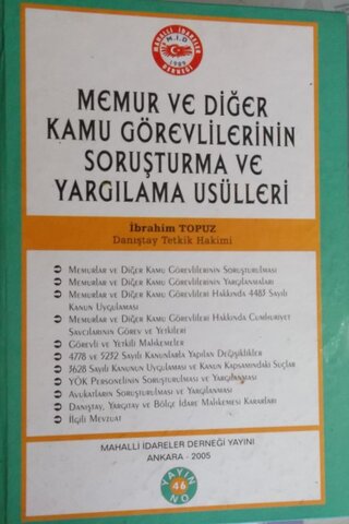 Memur ve Diğer Kamu Görevlilerinin Soruşturma ve Yargılama Usülleri İb