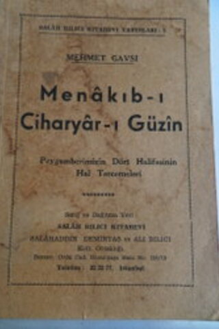 Menakıb-ı Ciharyar-ı Guzin Mehmet Gavsi