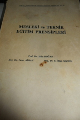 Mesleki ve Teknik Eğitim Prensipleri Hıfzı Doğan