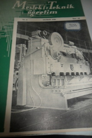Mesleki ve Teknik Öğretim 1958 / 64