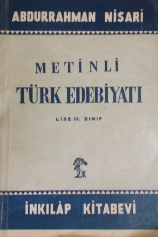 Metinli Türk Edebiyatı Lise III Abdurrahman Nisari