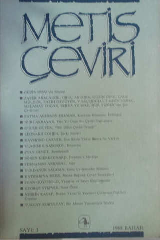 Metis Çeviri 1988 / 3