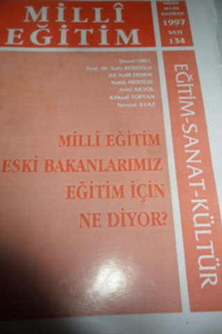 Milli Eğitim Dergisi 1997 / 134