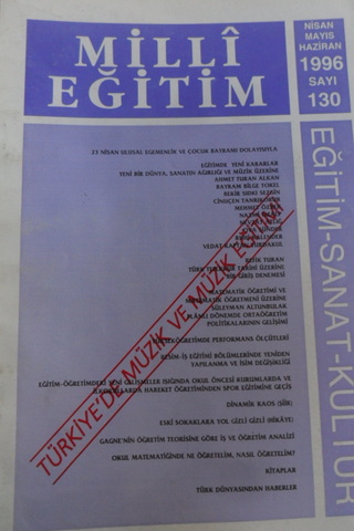 Milli Eğitim Dergisi 1996 / 130