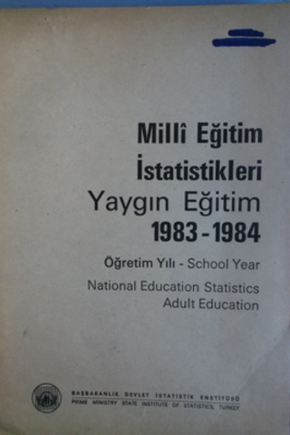 Milli Eğitim İstatistikleri Yaygın Eğitim 1983-84