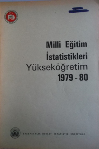 Milli Eğitim İstatistikleri Yükseköğretim 1979-80