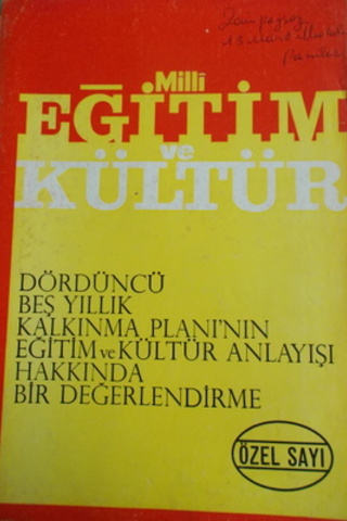 Milli Eğitim ve Kültür Özel Sayı