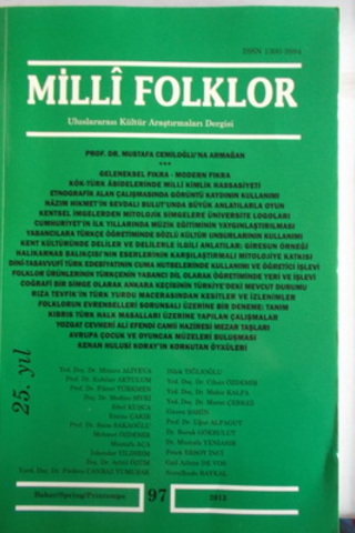 Milli Folklor Dergisi 2013 / 97