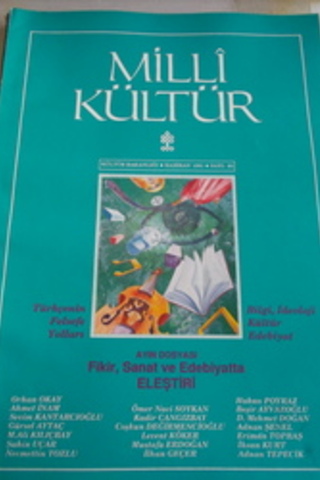 Milli Kültür 1991 / 85