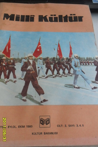 Milli Kültür Aylık Dergi 1980 Cilt 2 Sayı 3,4,5