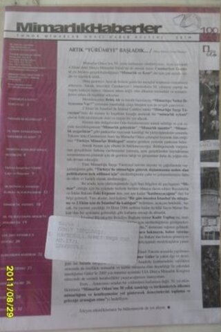 Mimarlık Haberler 2004 / Ekim