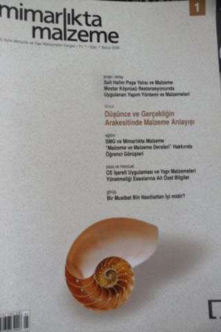Mimarlıkta Malzeme Dergisi 2006 / 1
