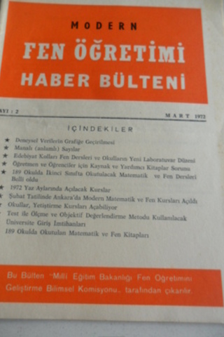 Modern Fen Öğretimi Haber Bülteni 1972 / 2