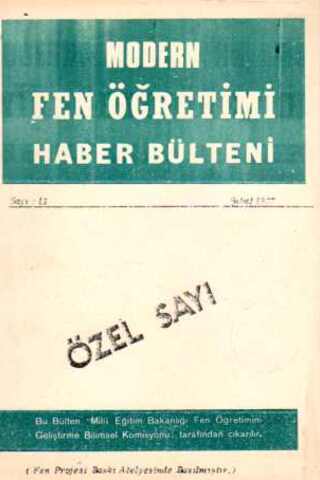 Modern Fen Öğretimi Haber Bülteni
