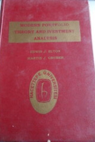 Modern Portfolio Theory And Ivestment Analysis Edwin J. Elton