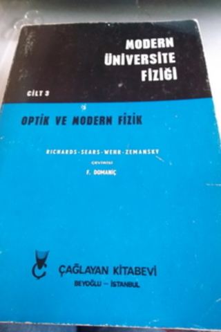 Modern Üniversite Fiziği Cilt 3 Optik ve Modern Fizik Richard