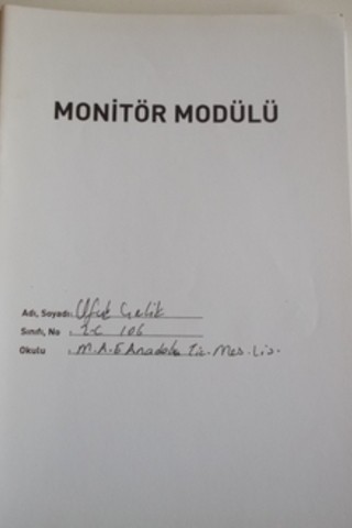 Monitör Modülü