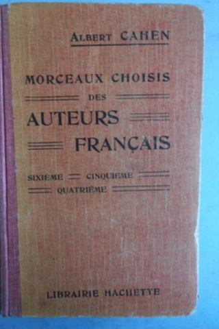 Morceaux Choisis Des Auters Français8 Albert Cahen