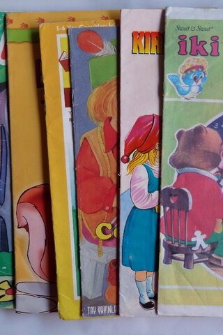 Muhtelif Renkli Çocuk Kitapları / 9 Adet