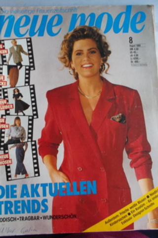 Neue Mode 1988 / 8 (Paftalı)