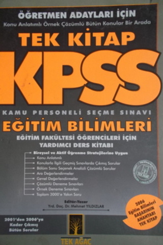 Öğretmen Adayları İçin KPSS Eğitim Bilimleri Tek Kitap Mehmet Yıldızla
