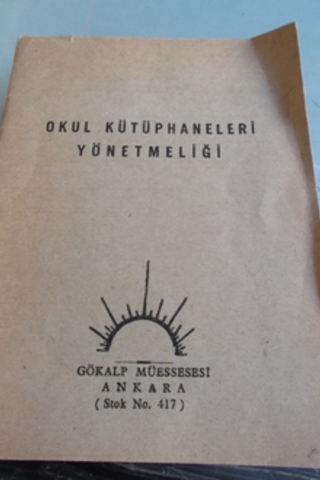 Okul Kütüphaneleri Yönetmeliği