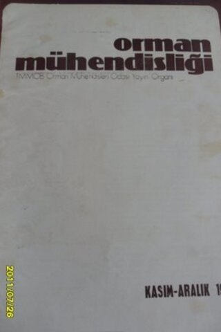 Orman Mühendisliği 1979 / Kasım - Aralık