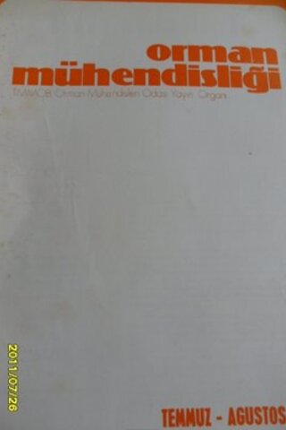 Orman Mühendisliği 1979 / Temmuz - Ağustos