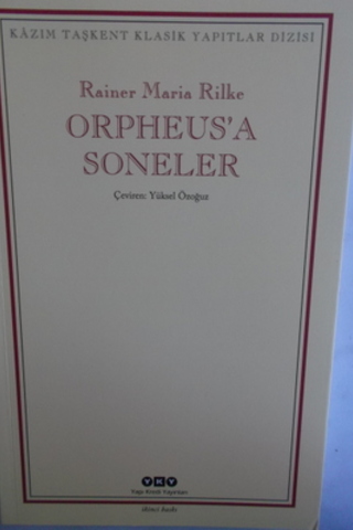 Orpheus'a Soneler Rainer Maria Rilke