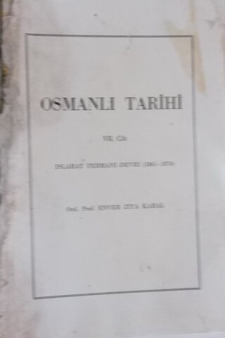 Osmanlı tarihi VII. Cilt Islahat Fermanı Devri ( 1861-1876) Ord. Prof.