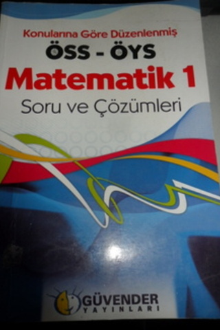 ÖSS - ÖYS Matematik 1 Soru ve Çözümleri