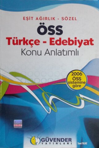 ÖSS Türkçe-Edebiyat Konu Anlatımlı Sami Yıldız