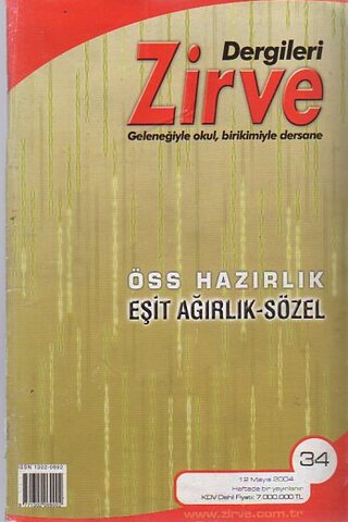 ÖSS Zirve Sınav Seti / 36 Dergi + 6 Kitap