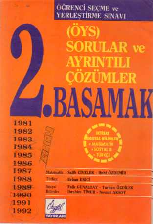ÖYS Sorular ve Ayrıntılı Çözümler 2. Basamak