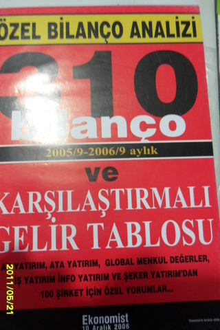 Özel Bilanço Analizi 2005 / 9