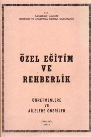 Özel Eğitim ve Rehberlik