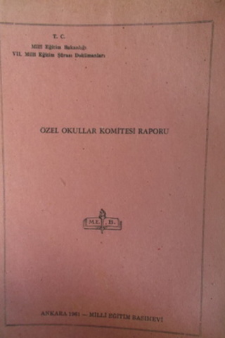 Özel Okullar Komitesi Raporu