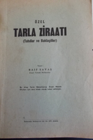 Özel Tarla Ziraatı Raif Savaş