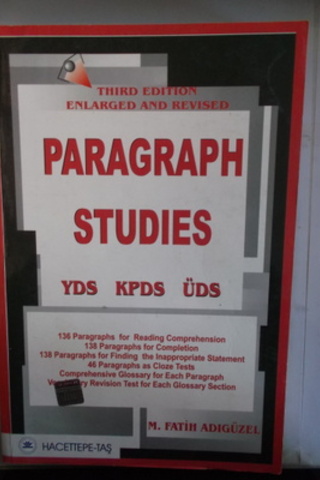 Paragraph Studies M. Fatih Adıgüzel