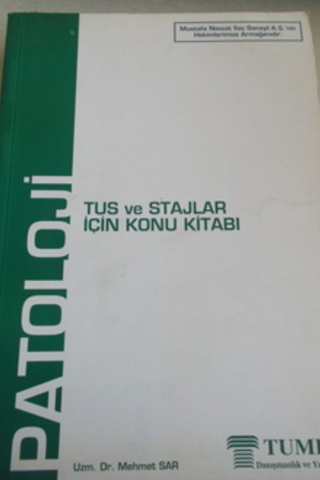 Patoloji TUS ve Stajlar İçin Konu Kitabı Mehmet Sar
