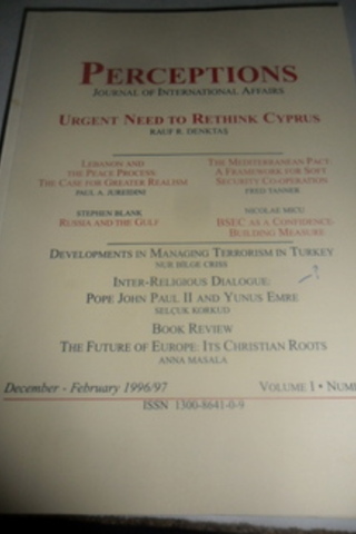 Perceptions, Journal of International Affairs 1996-1997 / 4