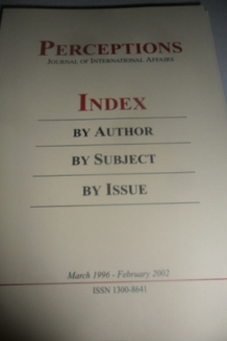 Perceptions, Journal of International Affairs 1996-2002