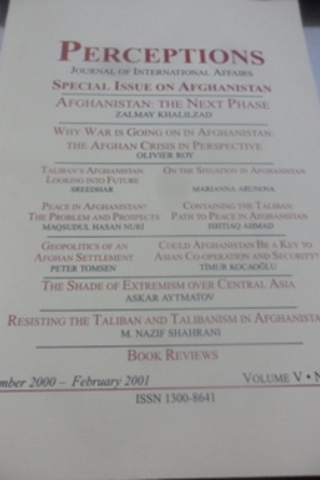 Perceptions, Journal of International Affairs 2001 / 4