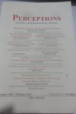 Perceptions, Journal of International Affairs 2002 / 4